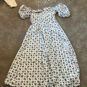 Floral pattern, long dress